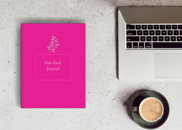 A5 Dot Grid Notebook - Black Pages